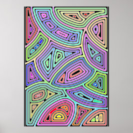 former för regnbåge av asymmetrisk abstrakt 2 poster