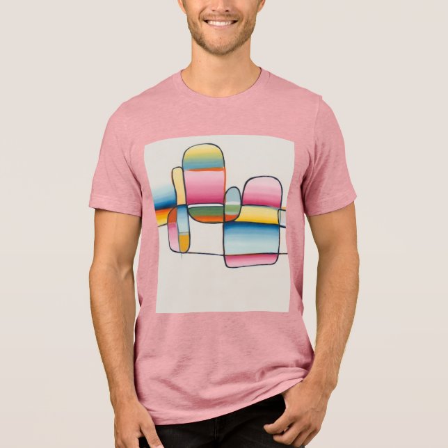 Former i rörelse, anda i stil t shirt (Framsida)