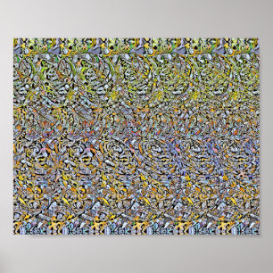 Former i spiral - Gömt 3D-utskrift Poster