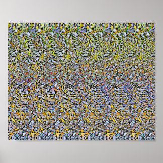 Former i spiral - Gömt 3D-utskrift Poster