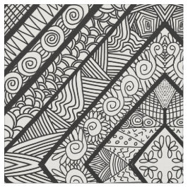 FORMER MÖNSTER SVART OCH VITT TYG