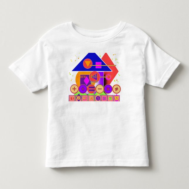 Former Numbers Symbols Kids T Shirt (Framsida)