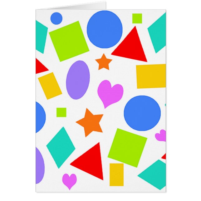 Former och Färg Hälsningskort (Framsidan)