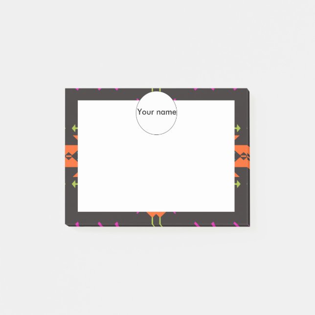 Former på svart bakgrund 54rt post-it block (Framsida)