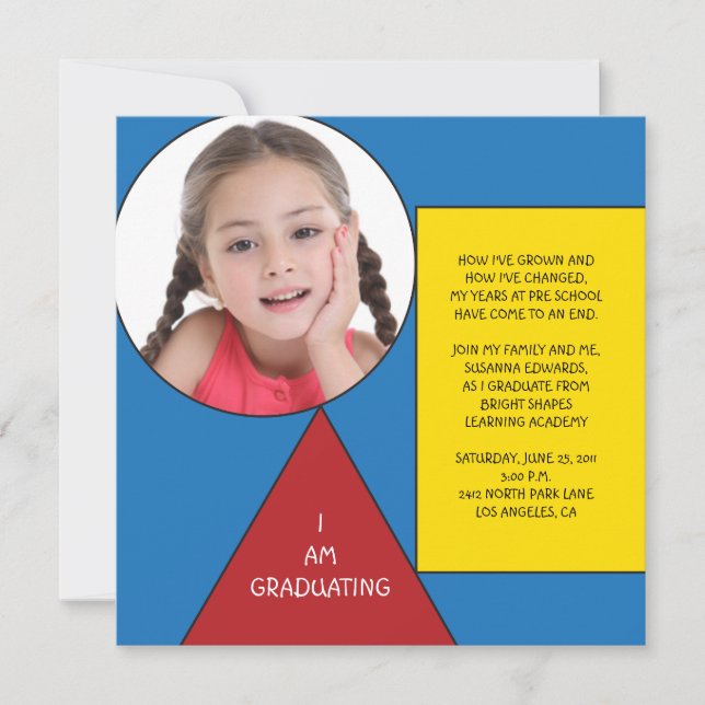 Former Preschool/Kindergarten Studenten Inbjudningar (Framsida)