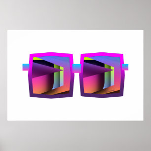 Former reflekterade eglass Poster