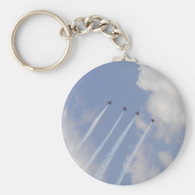 Formering av Airshow militär Jet Nyckelring (Framsidan)