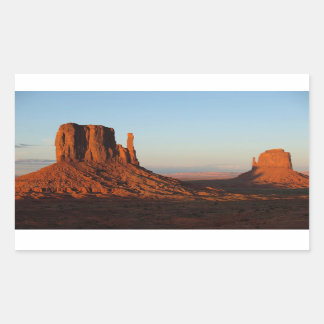Formering av Monument Valley Utah Desert Sten Rektangulärt Klistermärke