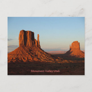 Formering av Monument Valley Utah Desert Sten Vykort