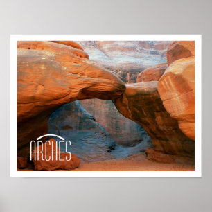 Formeringar i Arches nationalpark Sten Poster