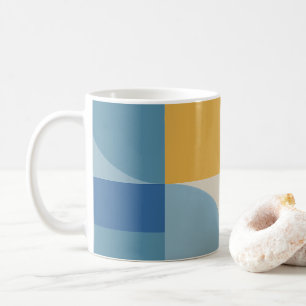 Formerna för abstrakt av mittgeometri i Mönster Kaffemugg