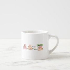 Formerna Kärlek Mugg | Cute Bear Mugg Espressomugg