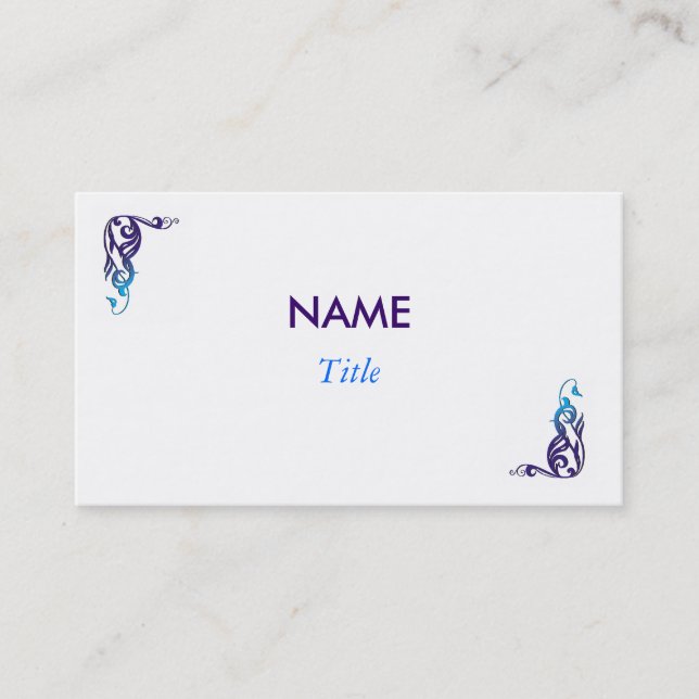 Formgivare profilerar kortet visitkort (Framsida)