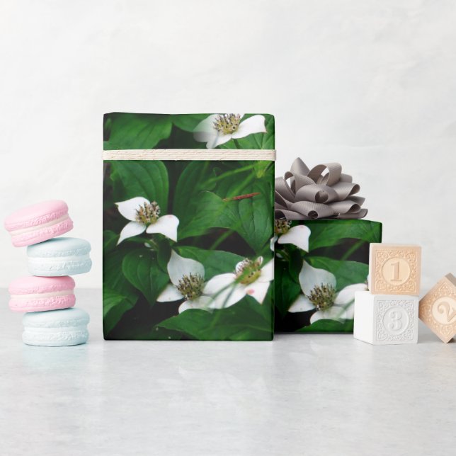Formgivning av Bunchberry Wildblomma Presentpapper (Baby Shower)