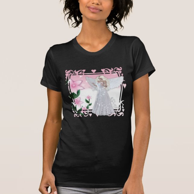 Formgivning av färglös vinkel tee shirt (Framsida)