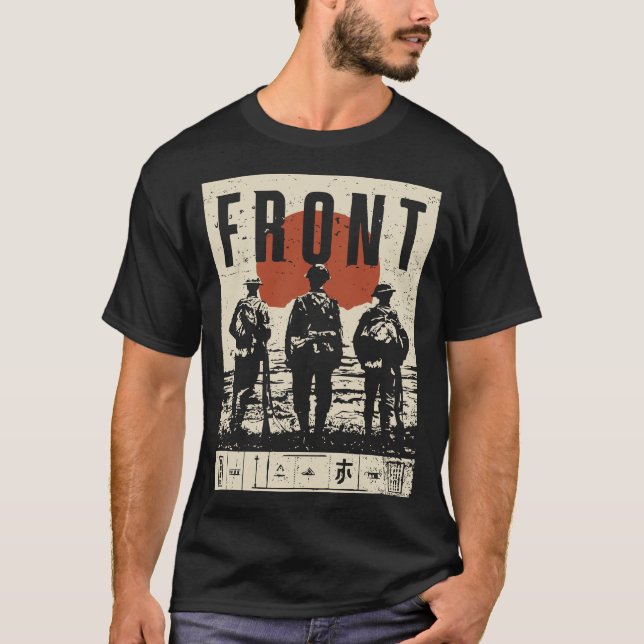 Formgivning av militära soldat Frontline-brödraska T Shirt (Framsida)