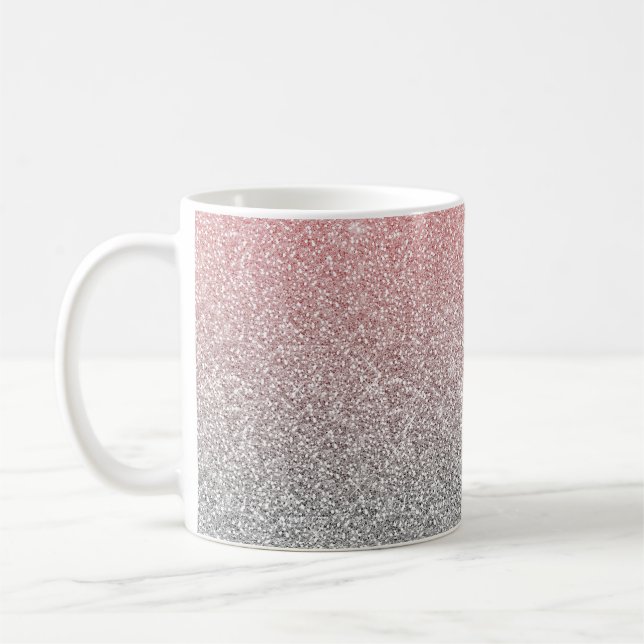 Formgivning av Ro Guld Silver Glitter Kaffemugg (Vänster)