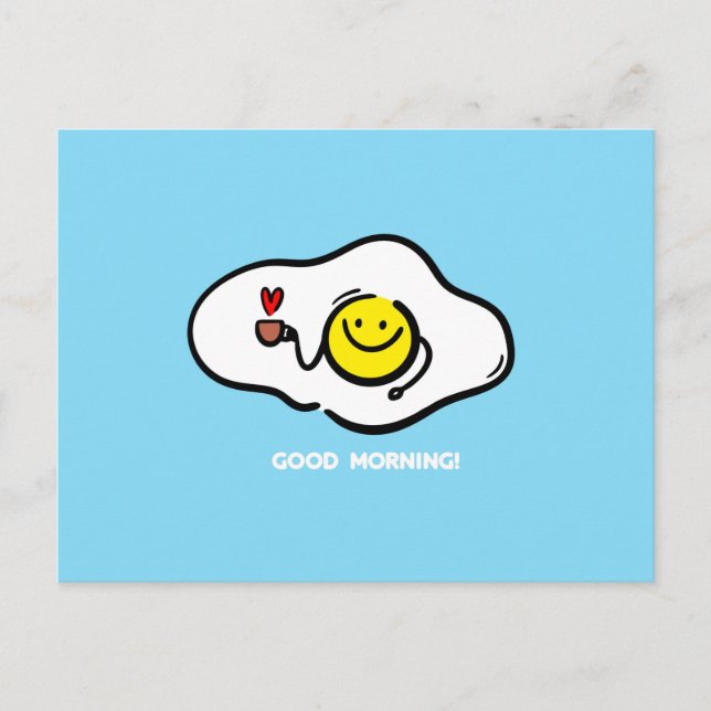 Förmiddag för torkade ägg bra vykort (Framsida)