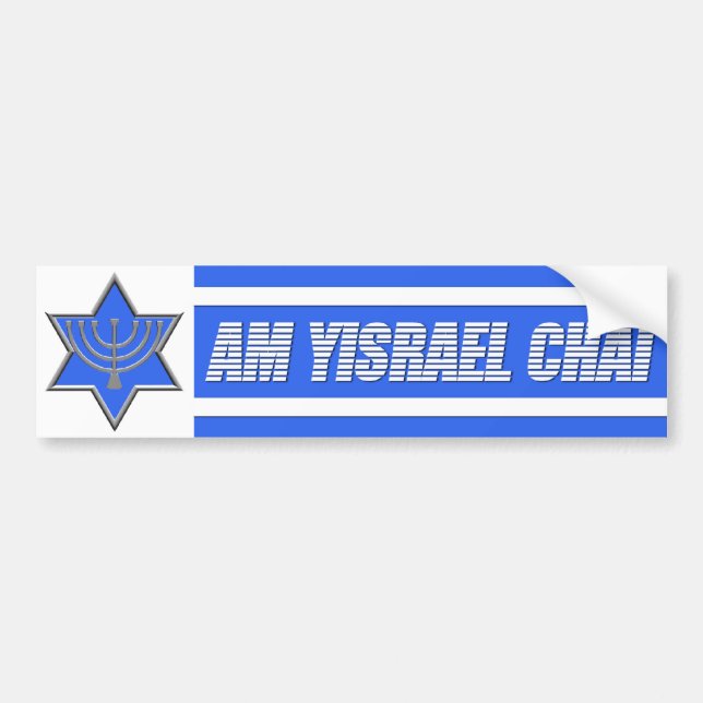 Förmiddag Yisrael Chai Bildekal (Framsidan)