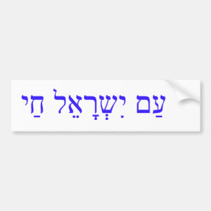 FÖRMIDDAGEN ISRAEL CHAI eller den Israel nationen Bildekal