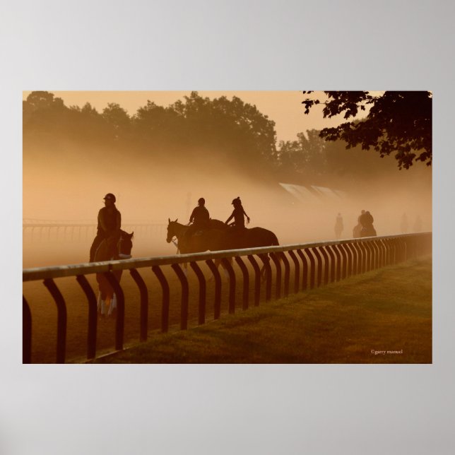 Förmiddagskonversationer - Saratoga Horses Poster (Framsidan)