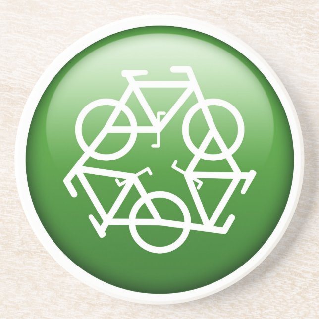 Förminska återanvänder återvinnagröntcykeln underlägg sandsten (Framsidan)