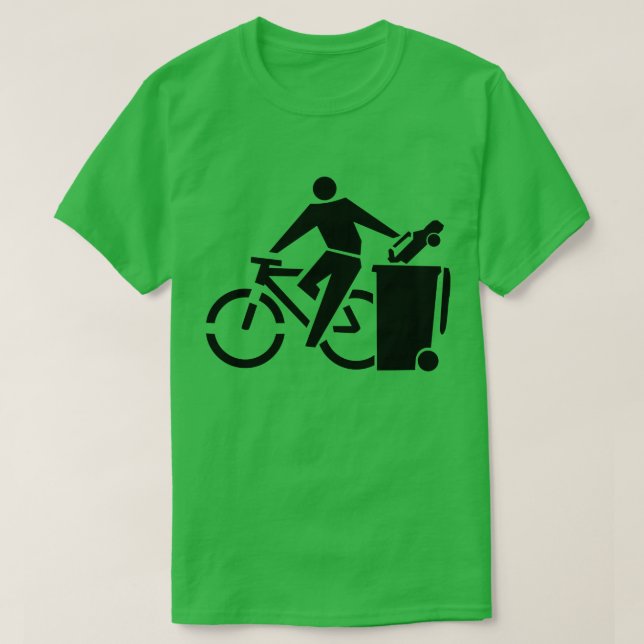 Förminska luftförorening: Rida en cykel T Shirt (Design framsida)