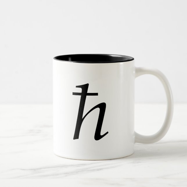 (Förminskande) Plancks konstant, Två-Tonad Mugg (Höger)