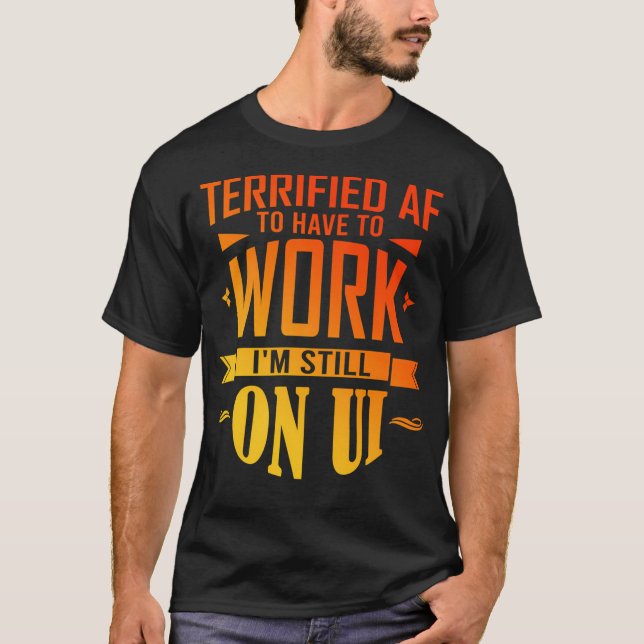 Förmodad AF att behöva arbeta igen Happy halloween T Shirt (Framsida)