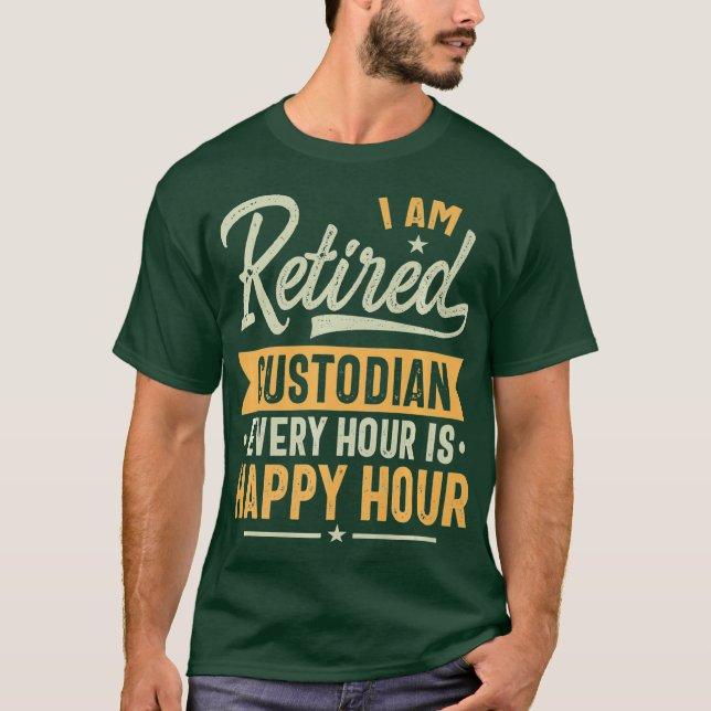 Förmodade förvaringsinstitutsgåva - pensionerade t shirt (Framsida)