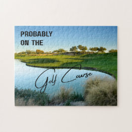 Förmodligen på golfbanan Golfälskare Pussel