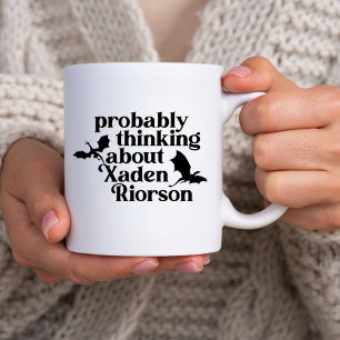 Förmodligen tänka på Xaden R Dragon Smut Reader Kaffemugg