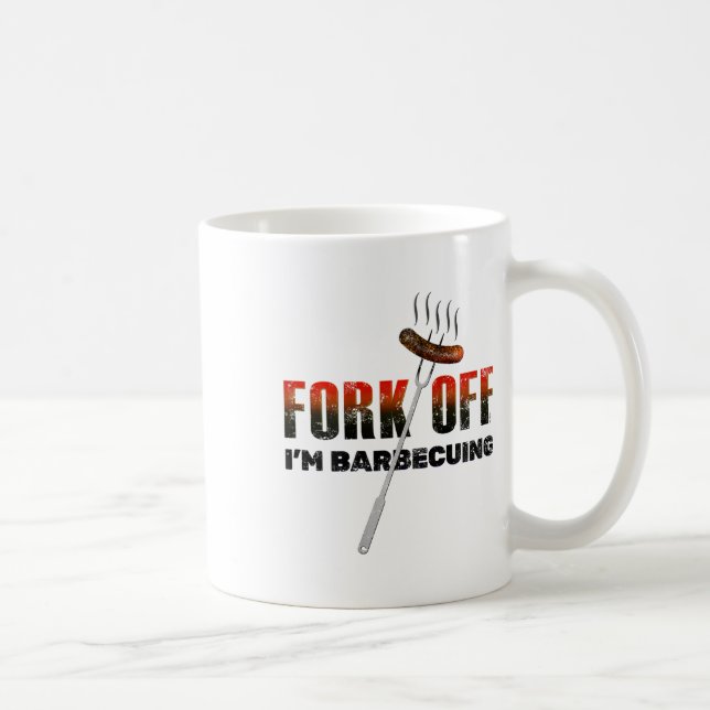 Formoff''is funny Bbq Humor for Chef a Rude Byrb Kaffemugg (Höger)