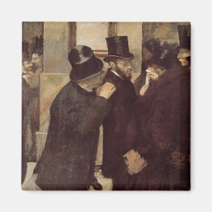 Förmögen Manar vid Lagrar Exchange (av Edgar Degas Magnet