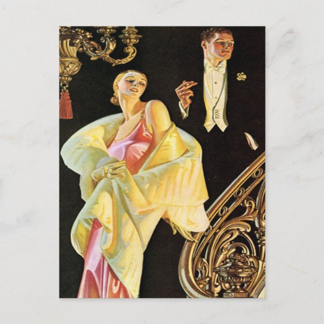 Förmögen Party Goers Vykort (Framsida)