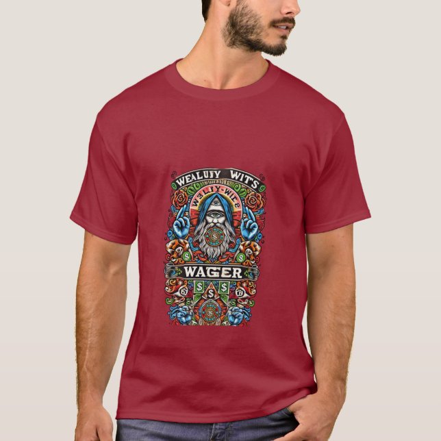 Förmögen Wits Wager T Shirt (Framsida)