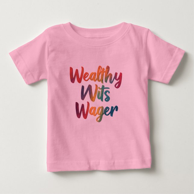 "Förmögen Wits Wager." T Shirt (Framsida)
