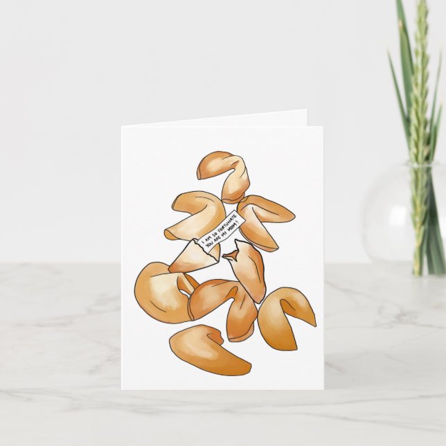 förmögencookie mors dag-kort tack kort (Framsida)