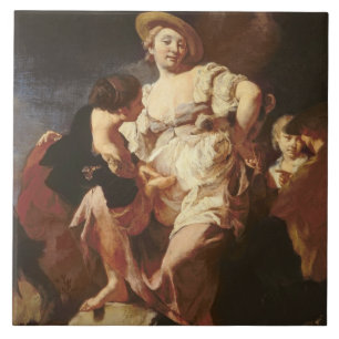 Förmögenhet-kassören (L'Indivona), 1740 Kakelplatta