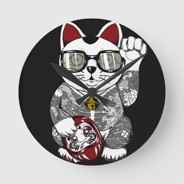 Förmögenhet Time Rund Klocka (Framsida)