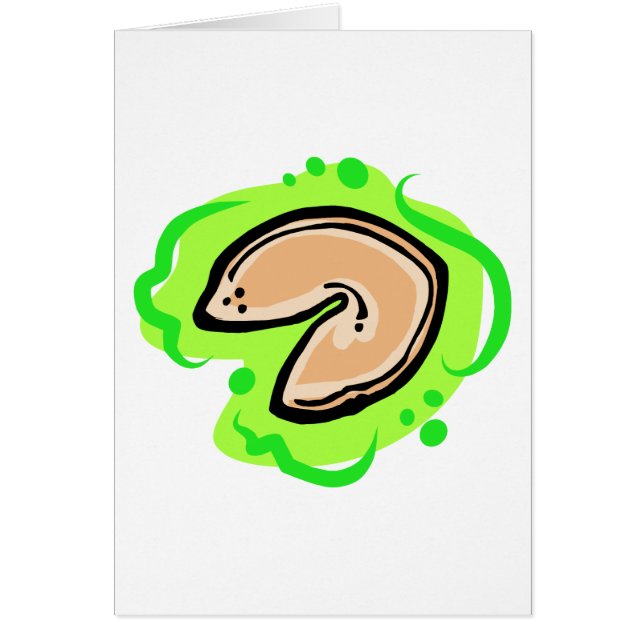 Förmögenhetkaka Hälsningskort (Framsidan)