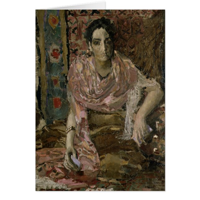 Förmögenhetkassören, 1895 hälsningskort (Framsidan)