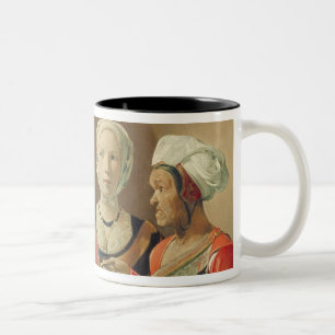 Förmögenhetkassören, c.1630 (olja på kanfas) ( Två-Tonad mugg