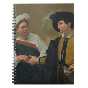 Förmögenhetkassören (La Buona Ventura), c.1594 Anteckningsbok Med Spiral