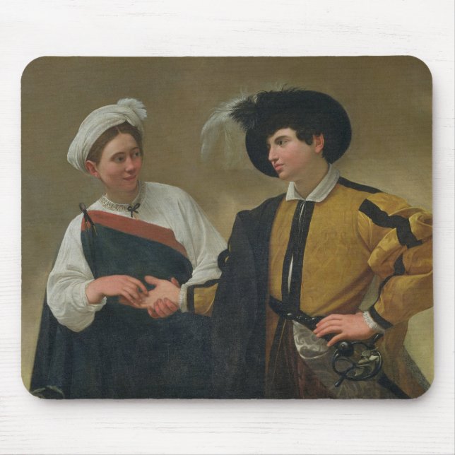 Förmögenhetkassören (La Buona Ventura), c.1594 Musmatta (Framsidan)