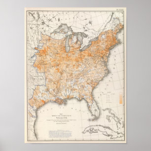 förmögenhetsfördelning, USA:s statistiska litograf Poster