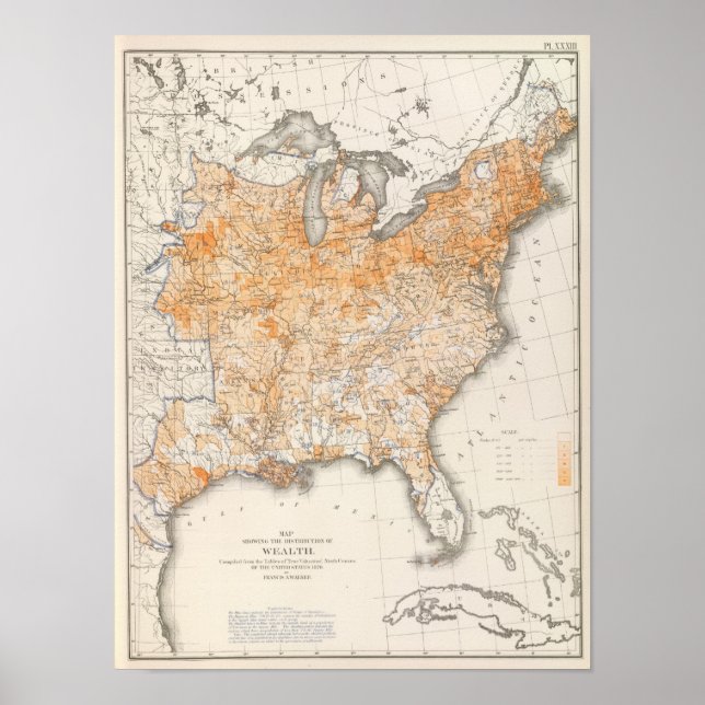 förmögenhetsfördelning, USA:s statistiska litograf Poster (Framsidan)