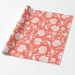 Förmönster för fläckdämpning av elegant, vit och k presentpapper
