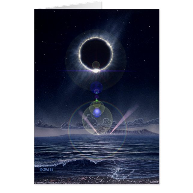 Förmörkelse Hälsningskort (Framsidan)