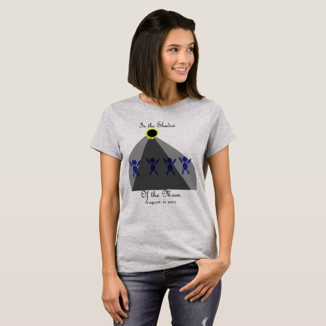 Förmörkelse "i skugga av månen ", t-shirt (Hel framsida)